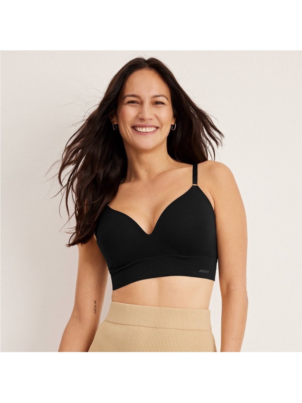 Jockey Black Wireless Lightly Lined Bralette